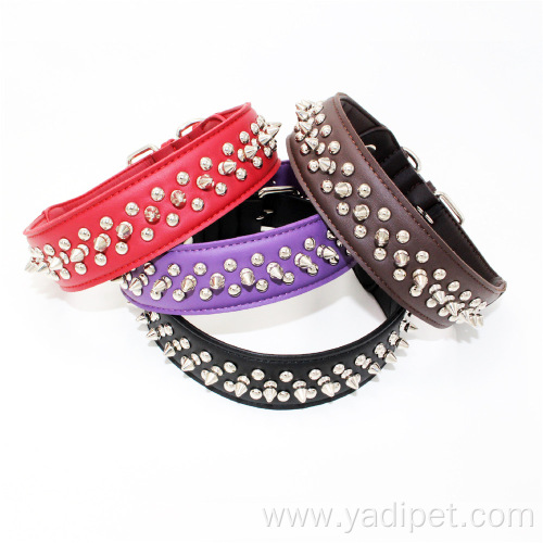 Large and medium-sized round head nail dog collar